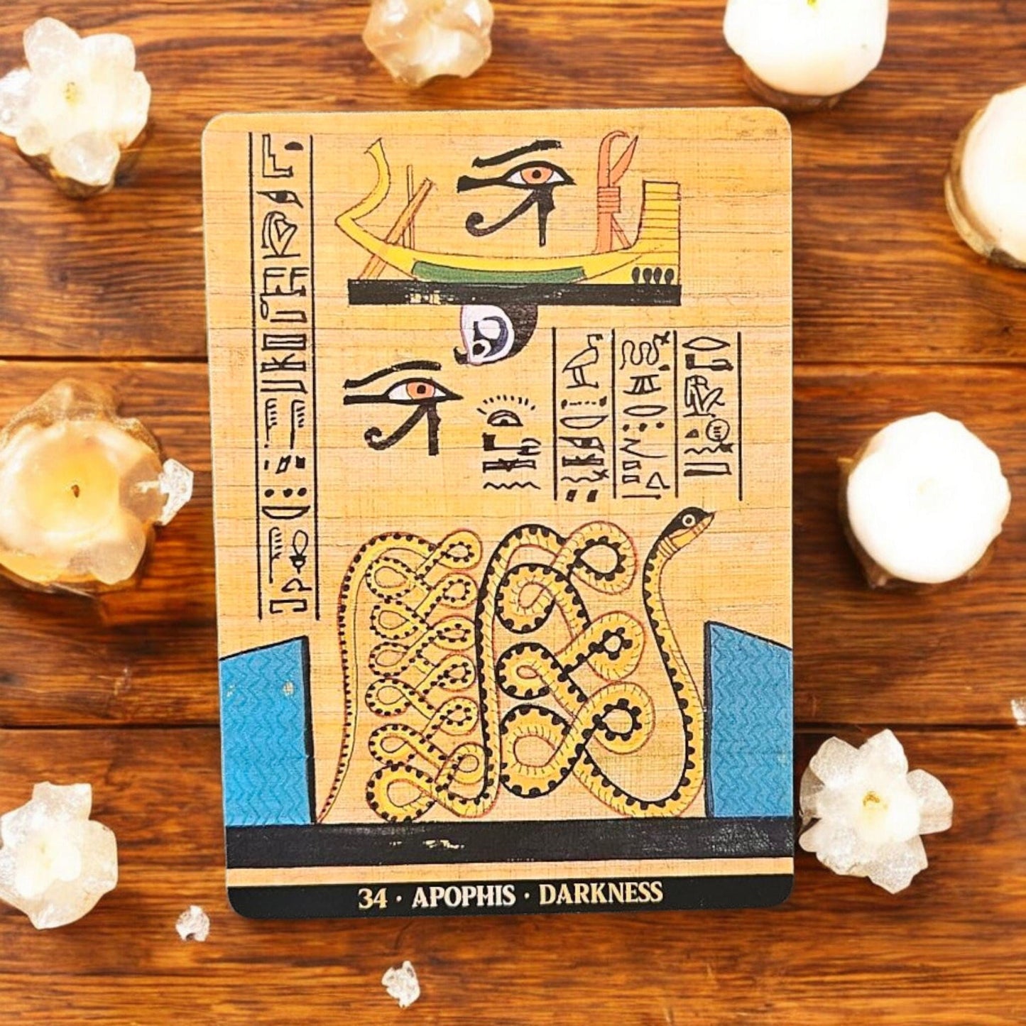 Egyptian Gods Oracle Deck – Ancient Wisdom Cards for Divination, Spiritual Guidance & Reflection – Illustrated Egyptian Deities Tarot