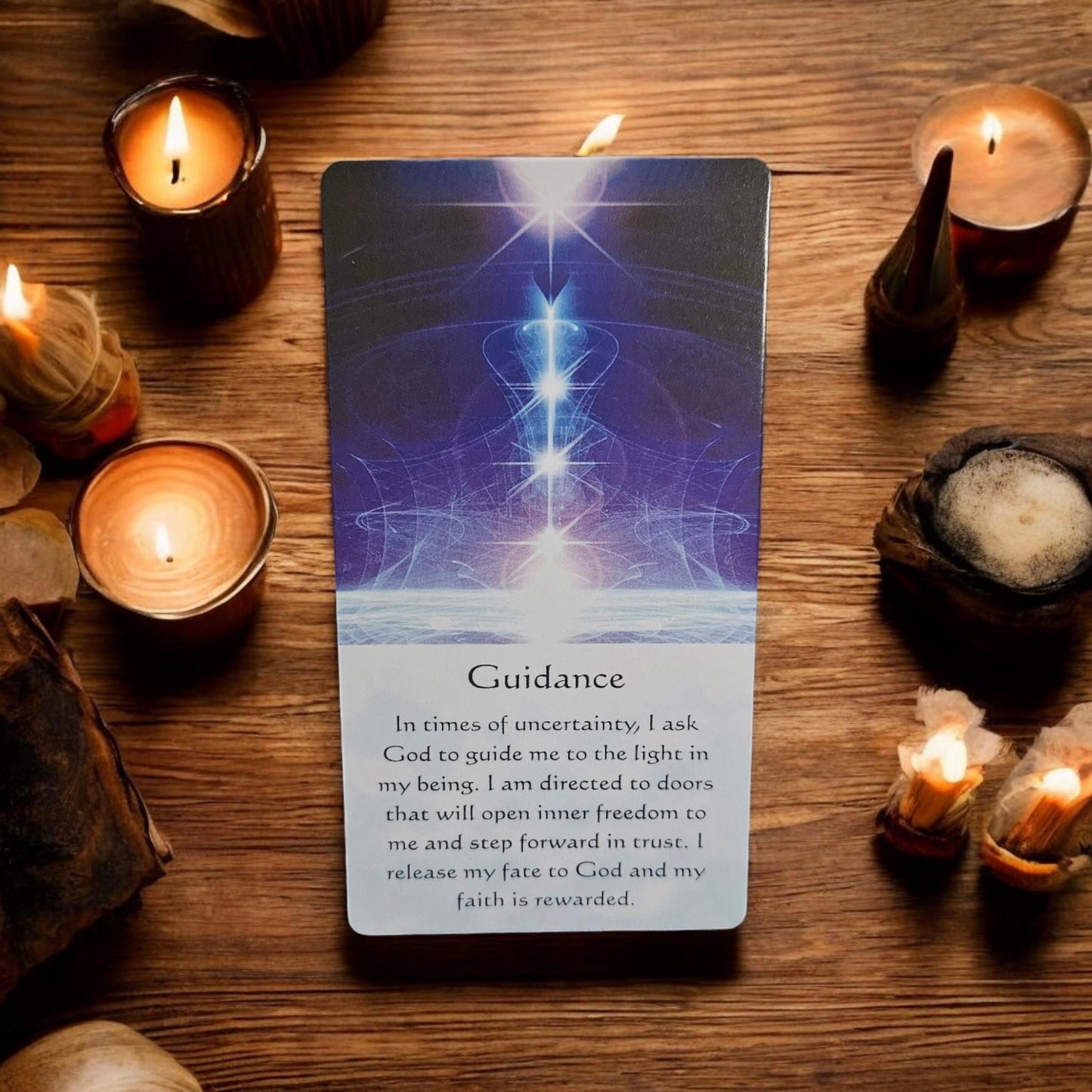 Divine Light & Wisdom Thought Card Deck – 54 Cards for Transformation, Healing, and Self-Realization