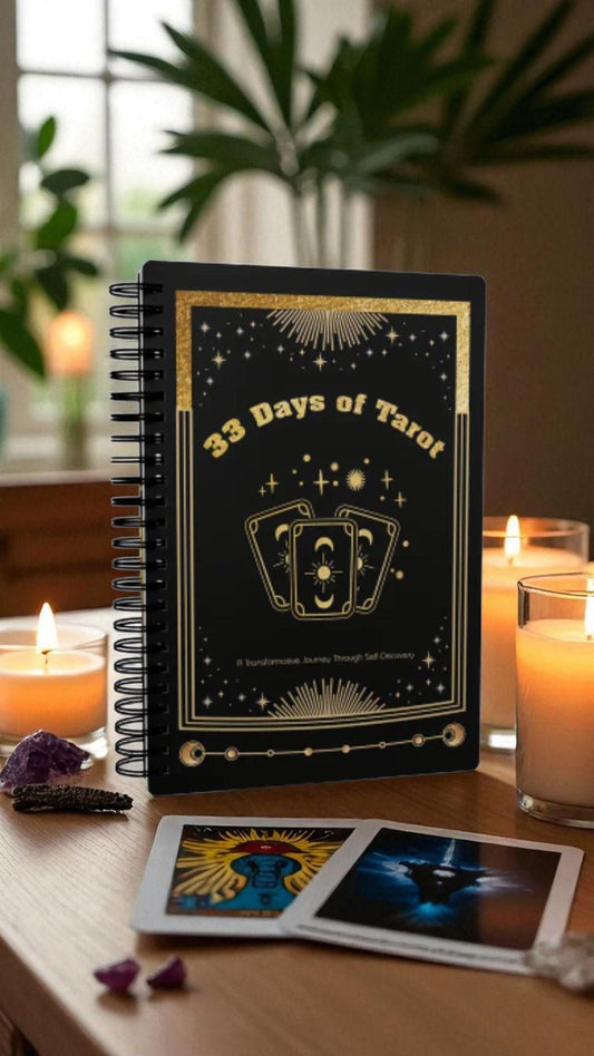 33-Day Tarot Challenge Journal – A5 Guided Workbook