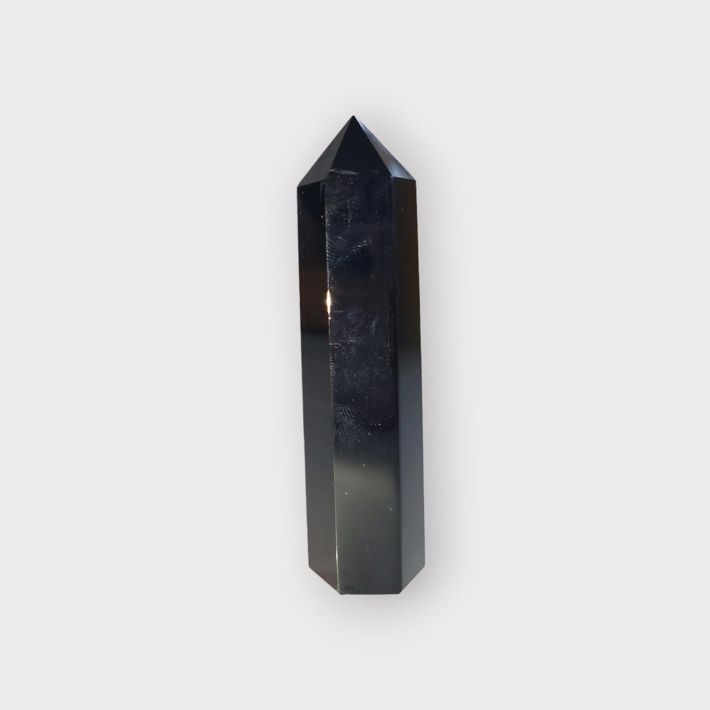 Natural GRADE A++ BLACK OBSIDIAN Crystal Tower/Wand 1pcs. Gemstone, Healing, Spiritual, Chakra, Gift, Home Decor