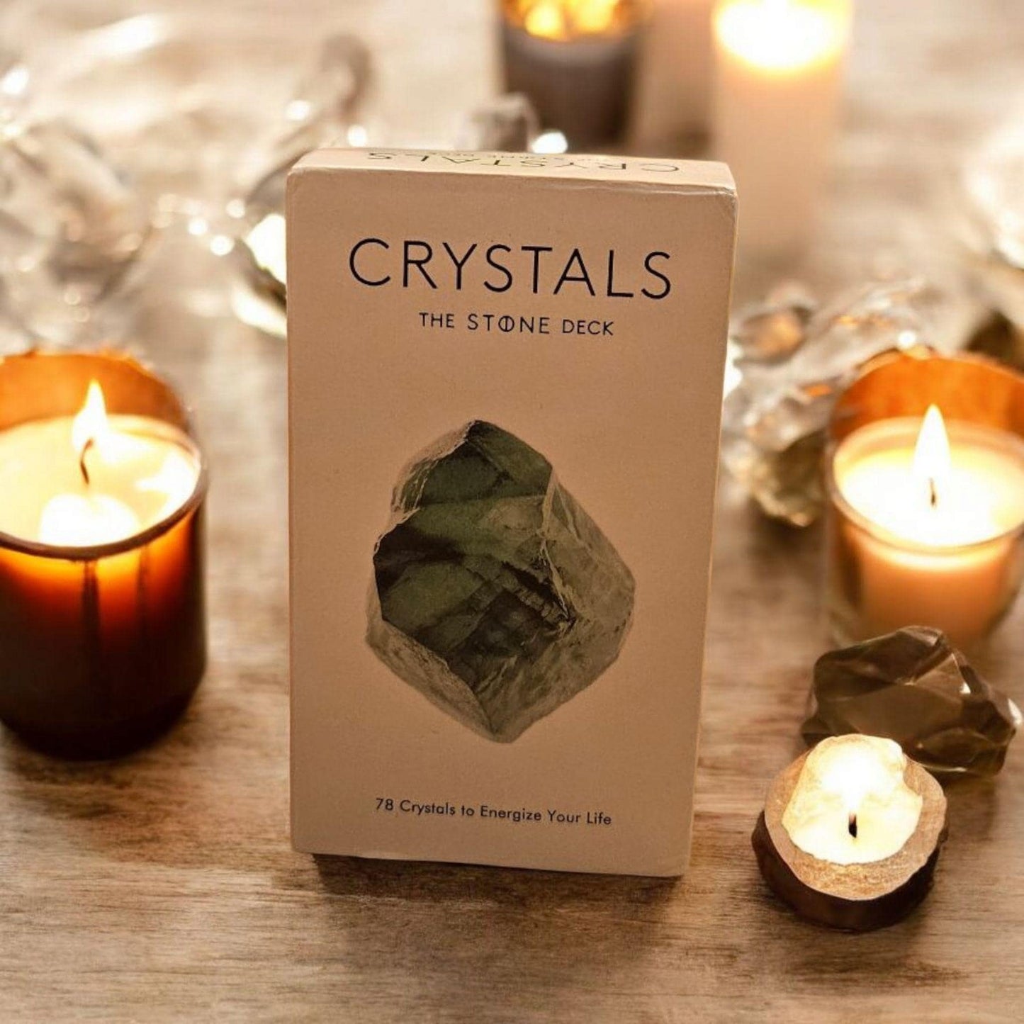 78-Card Crystals Oracle Tarot Deck for Insight and Guidance, Premium Paper Material, Spiritual Tool for Meditation and Healing