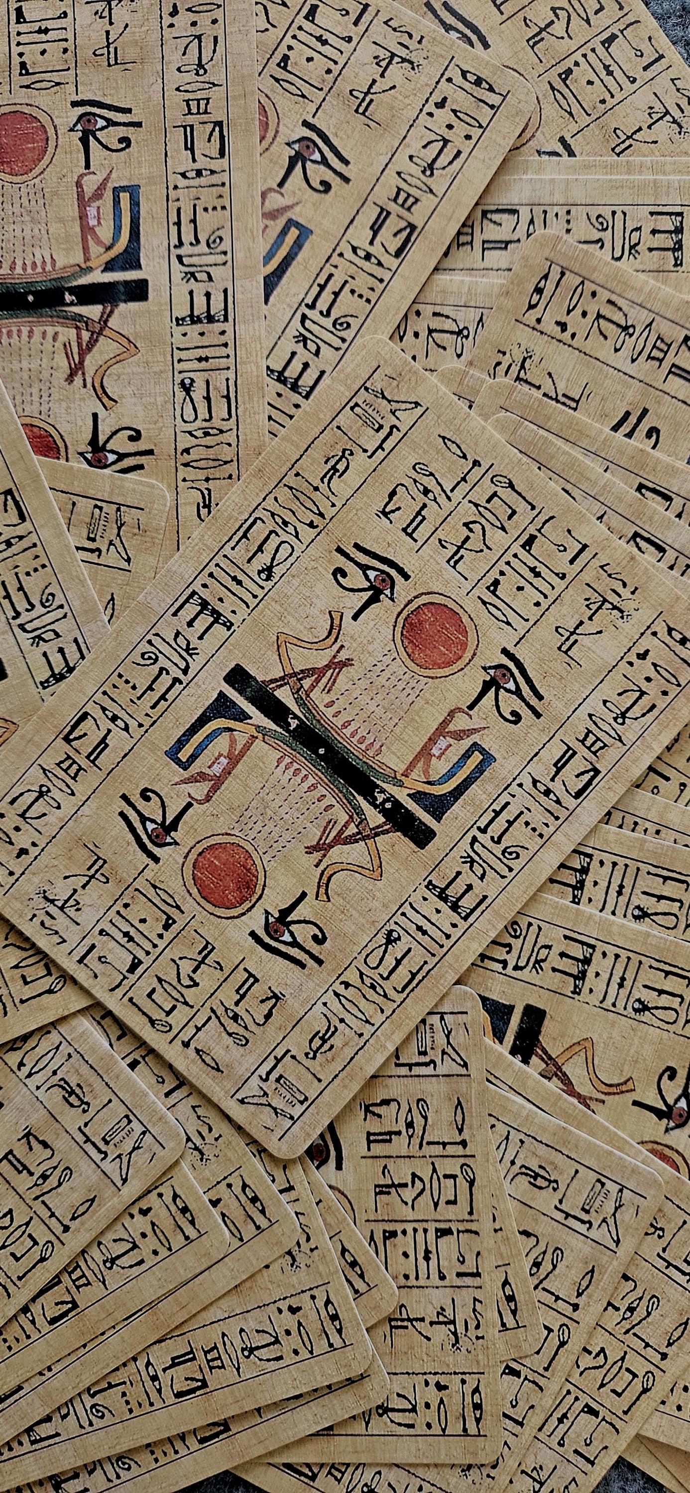 Egyptian Gods Oracle Deck – Ancient Wisdom Cards for Divination, Spiritual Guidance & Reflection – Illustrated Egyptian Deities Tarot