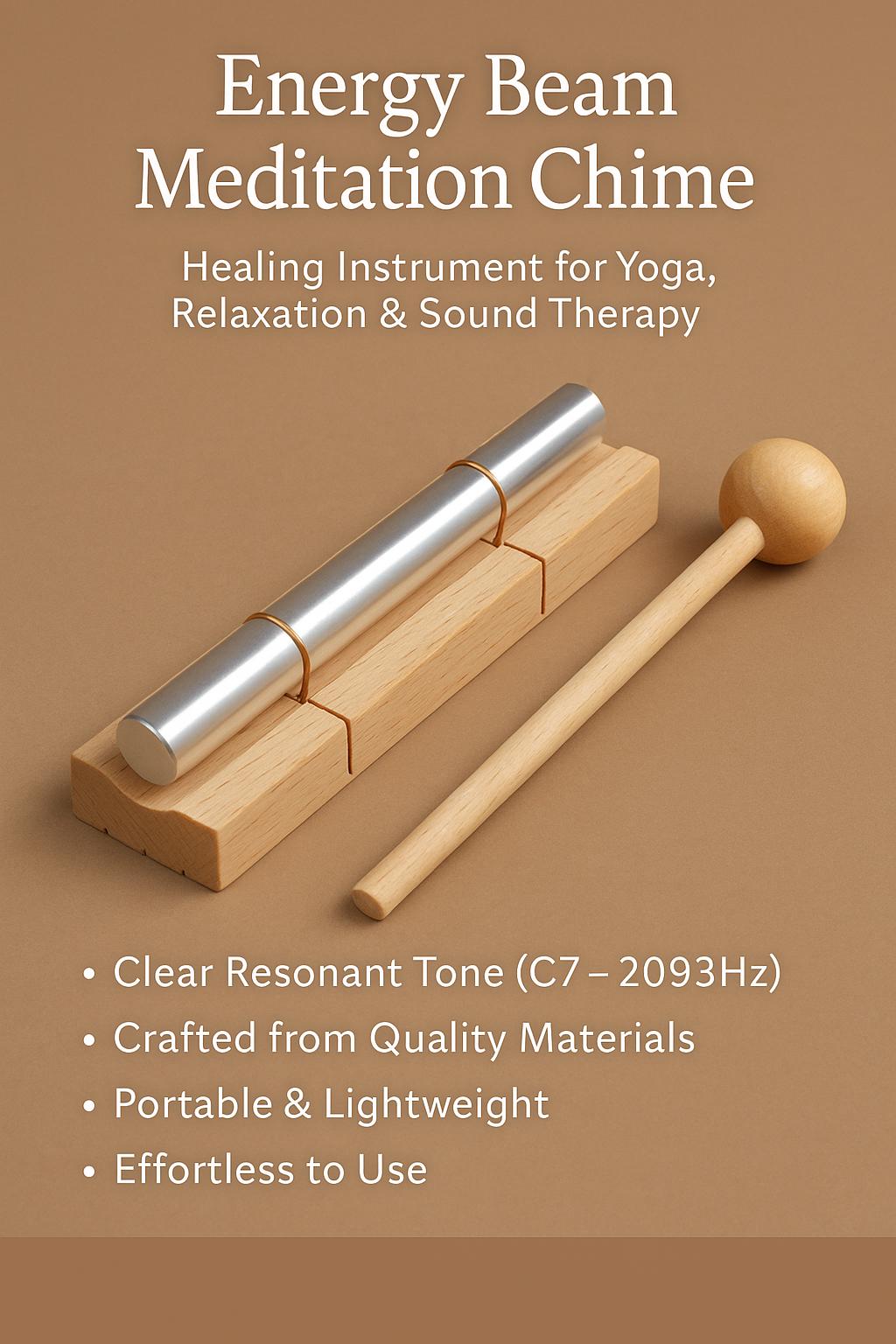 Energy Beam Meditation Chime – Healing Instrument for Yoga, Relaxation & Sound Therapy