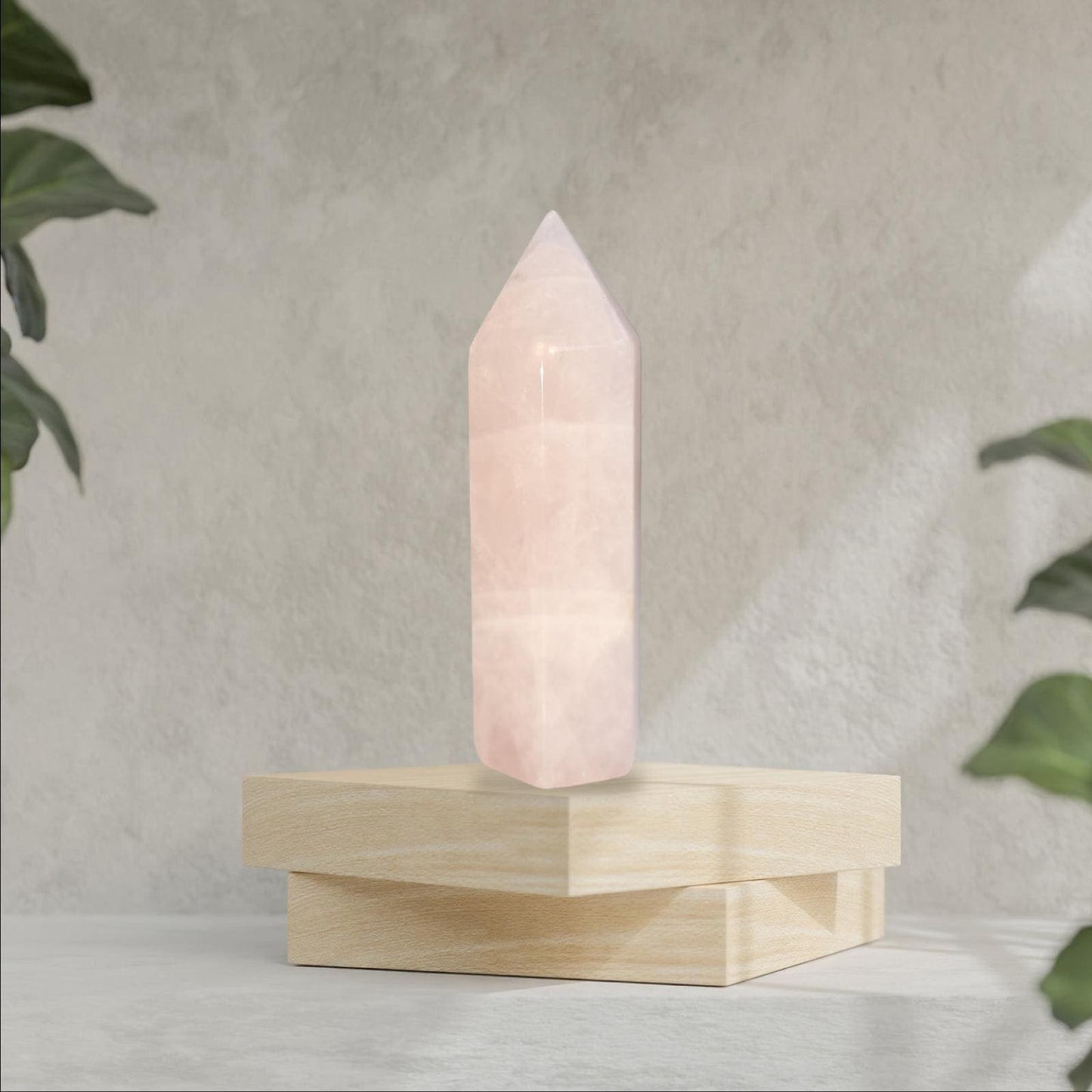 Natural GRADE A++ ROSE QUARTZ Crystal Tower/Wand 1pcs. Gemstone, Healing, Spiritual, Chakra, Gift, Home Decor