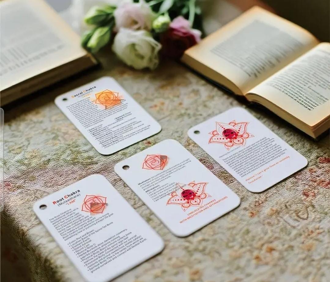 Chakra Guide Cards – 7 Chakra System Meditation & Mudra Deck