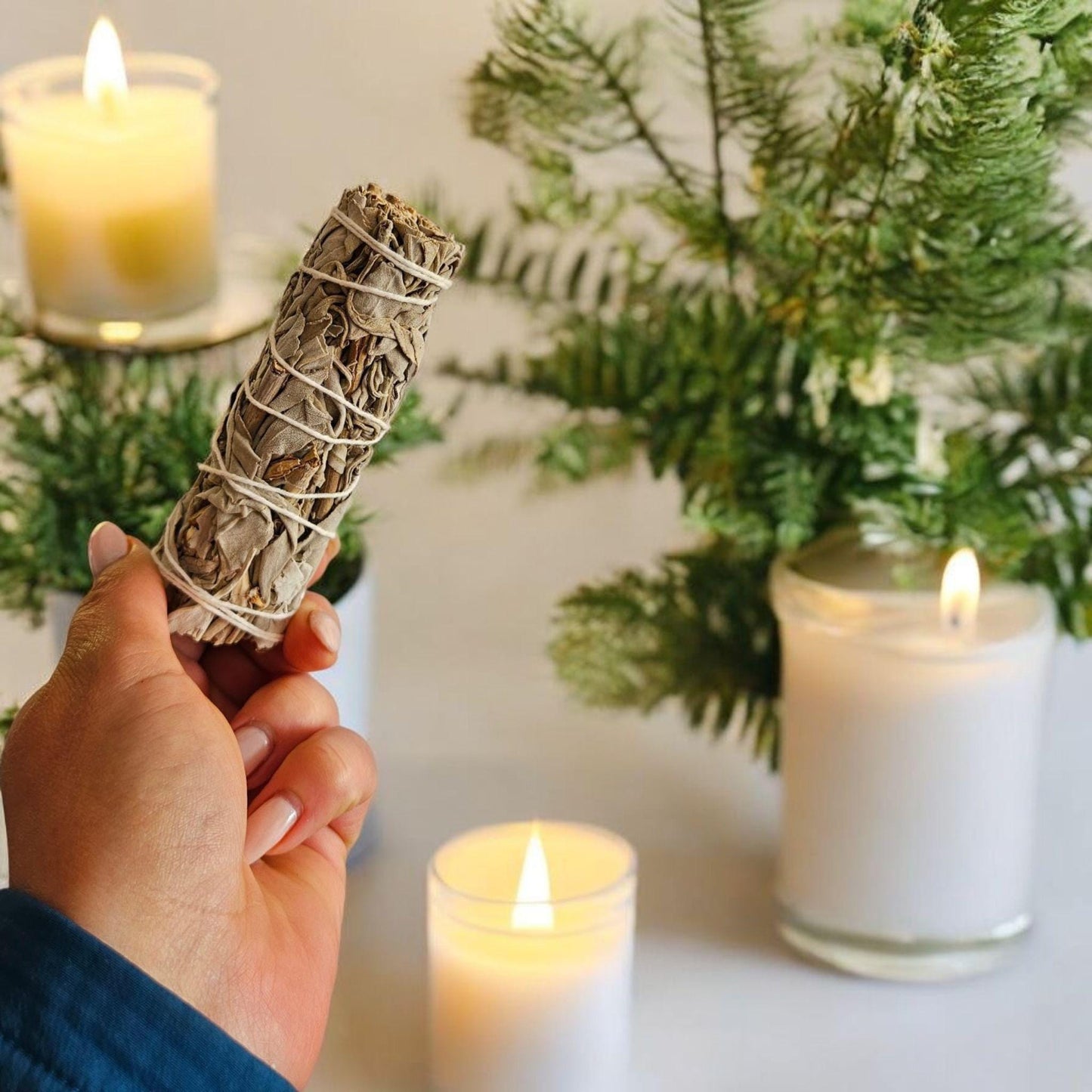 Crystal Energy Ritual Gift Box | Crystal Healing & Sage Cleansing Set