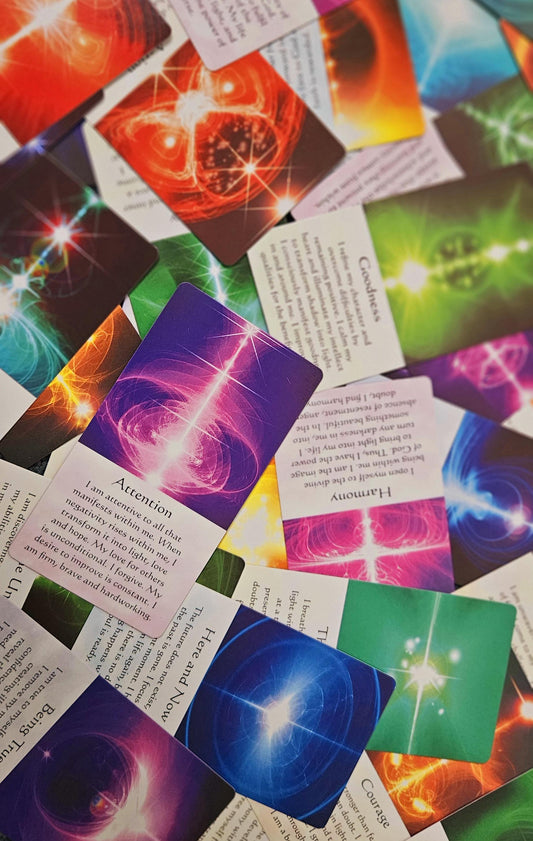Divine Light & Wisdom Thought Card Deck – 54 Cards for Transformation, Healing, and Self-Realization