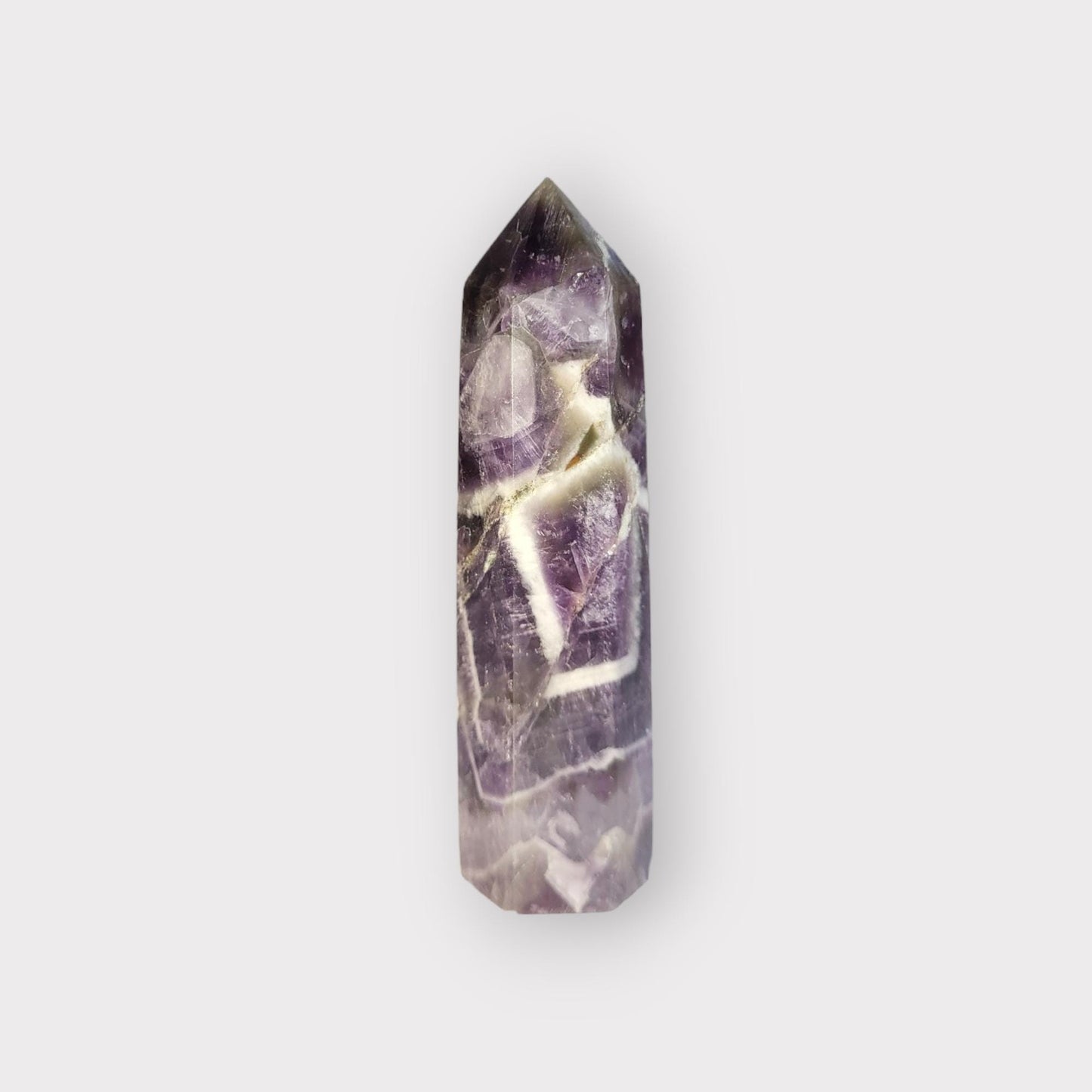 Natural GRADE A++ AMETHYST Crystal Tower/Wand 1pcs. Gemstone, Healing, Spiritual, Chakra, Gift, Home Decor