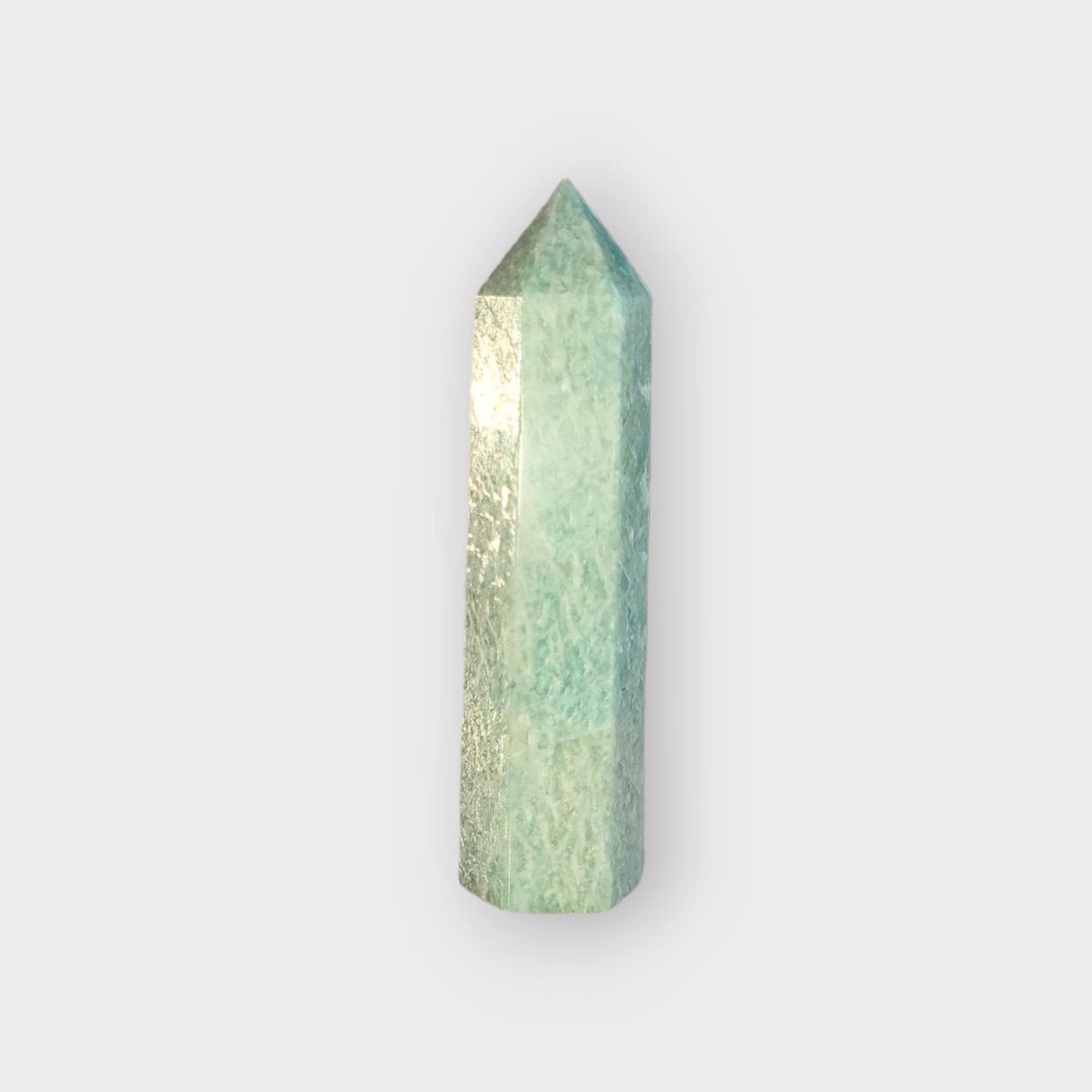 Natural GRADE A++ AMAZONITE Crystal Tower/Wand 1pcs. Gemstone, Healing, Spiritual, Chakra, Gift, Home Decor