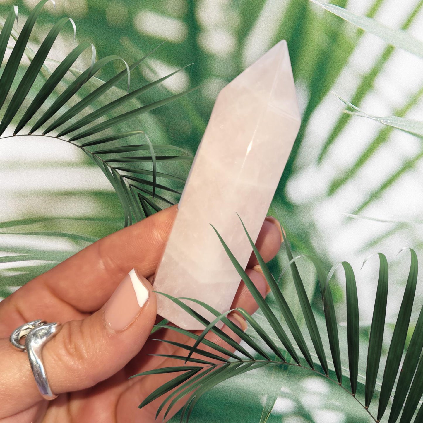 Natural GRADE A++ ROSE QUARTZ Crystal Tower/Wand 1pcs. Gemstone, Healing, Spiritual, Chakra, Gift, Home Decor