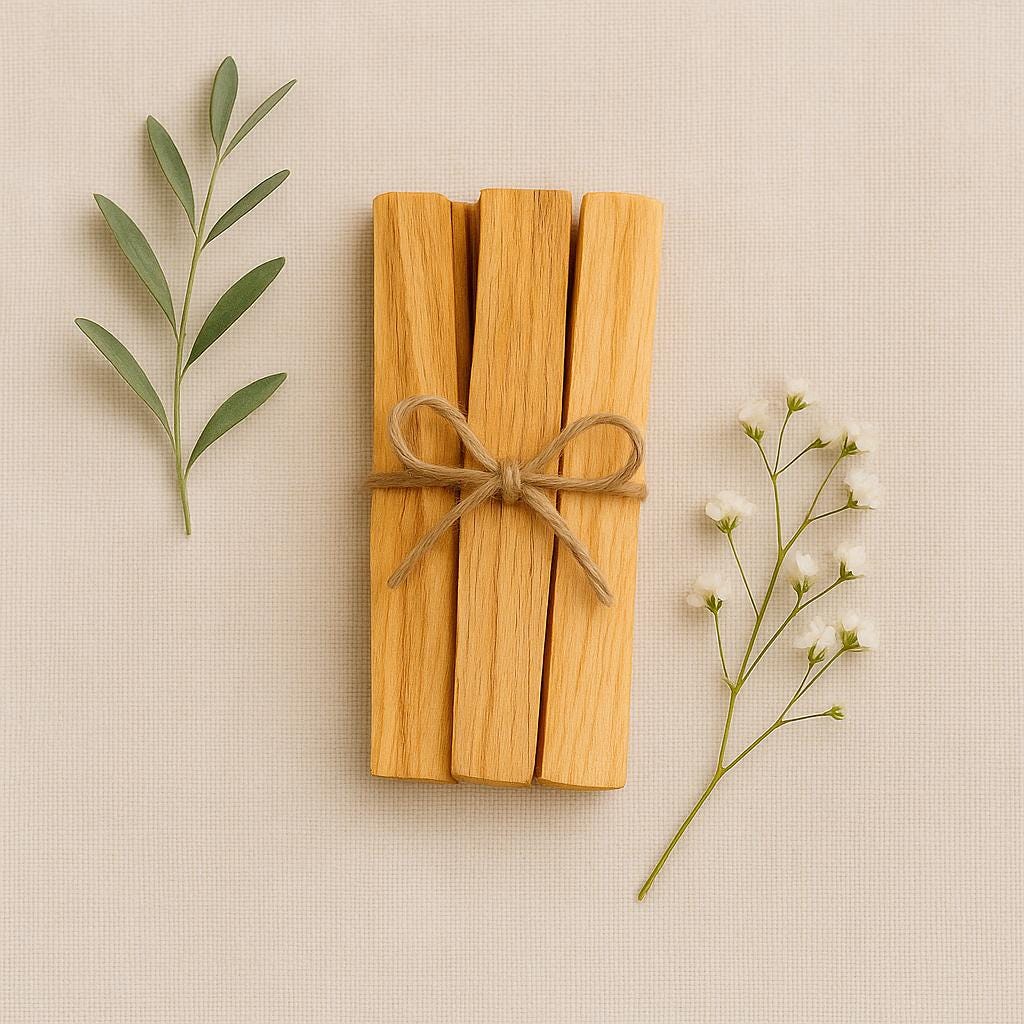 3 Bundled Palo Santo Sticks – Natural Cleansing & Purification Ritual Wood